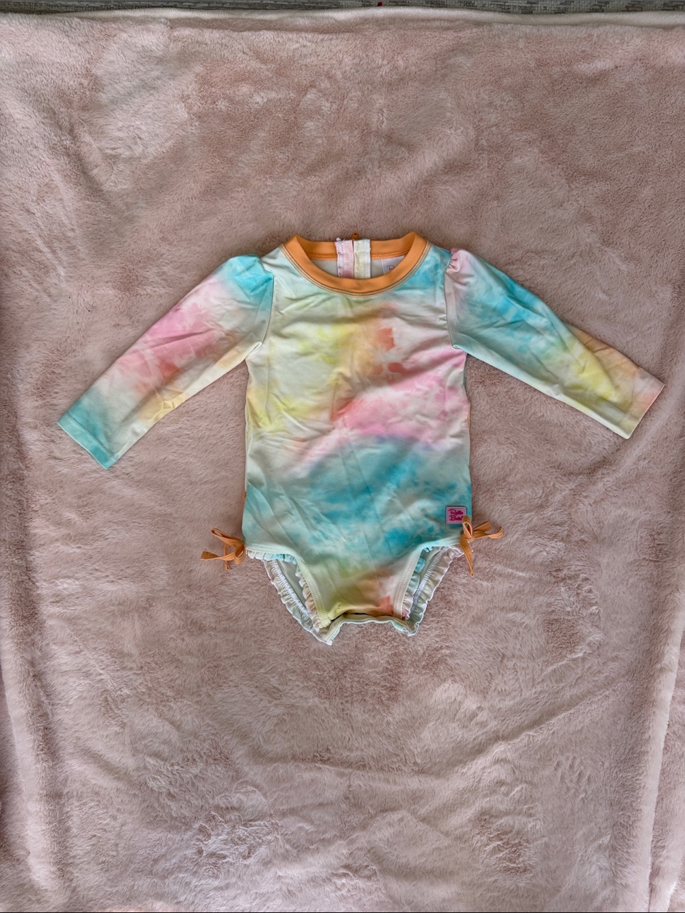 Ruffle Butts Long Sleeve Swimsuit 18-24 m